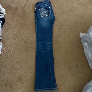Miss Me jean girl size 8, dark blue wash